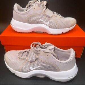 Nike Light Beige and White Athletic Shoes ladies size 7.5